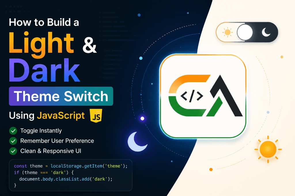 How to Build a Light & Dark Theme Toggle Using JavaScript